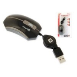 KeyTeck MOUSE OTTICO MINI MS-970BK ROLLER CABLE BLACK